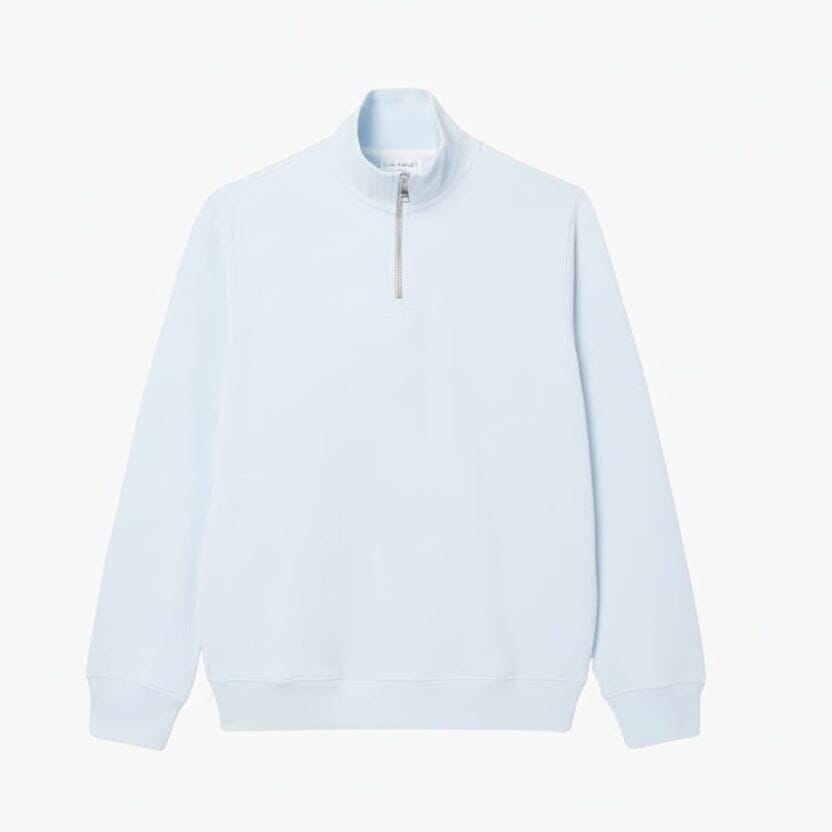 Sweatshirt Mit Reißverschluss Und Hohem Kragen Vahler Hellblau S 