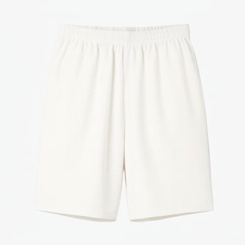 Tennis-Shorts Aus Bedrucktem Diamant-Taft Vahler Weiß S 