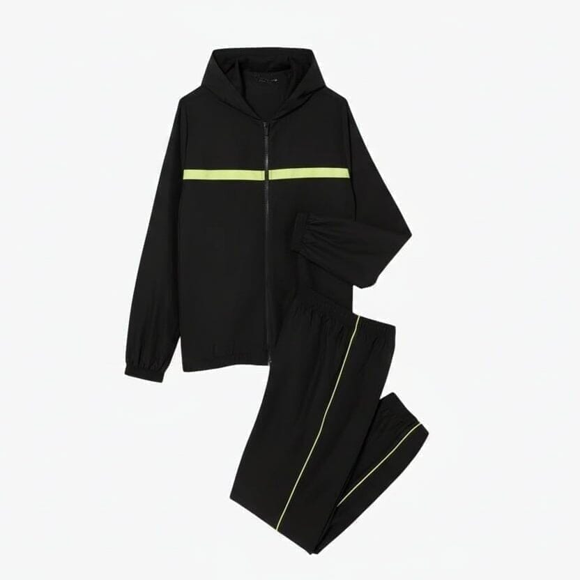 Tennis Trainingsanzug Mit Logo-Streifen Vahler Schwarz S 