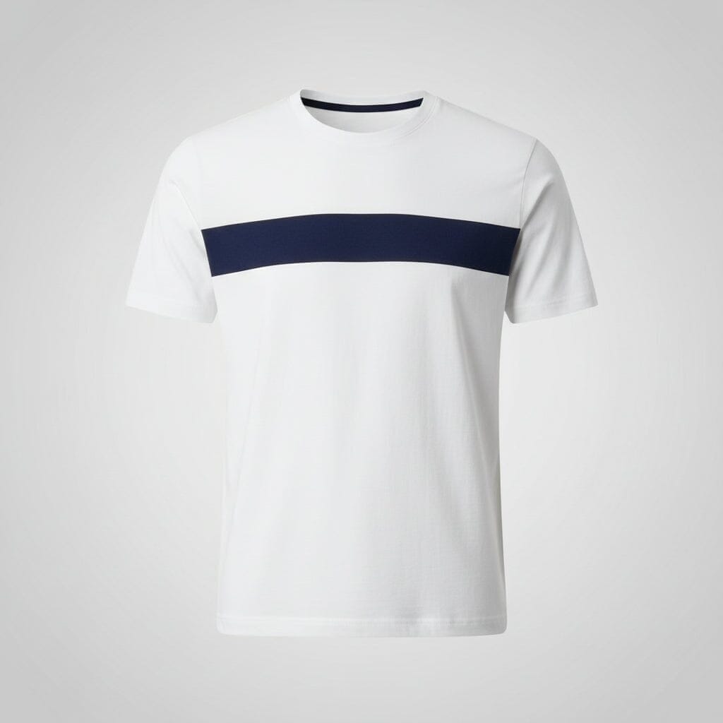 Ultra Dry Tennis T-SHIRT Mit Print Vahler Weiß / Marineblau S 