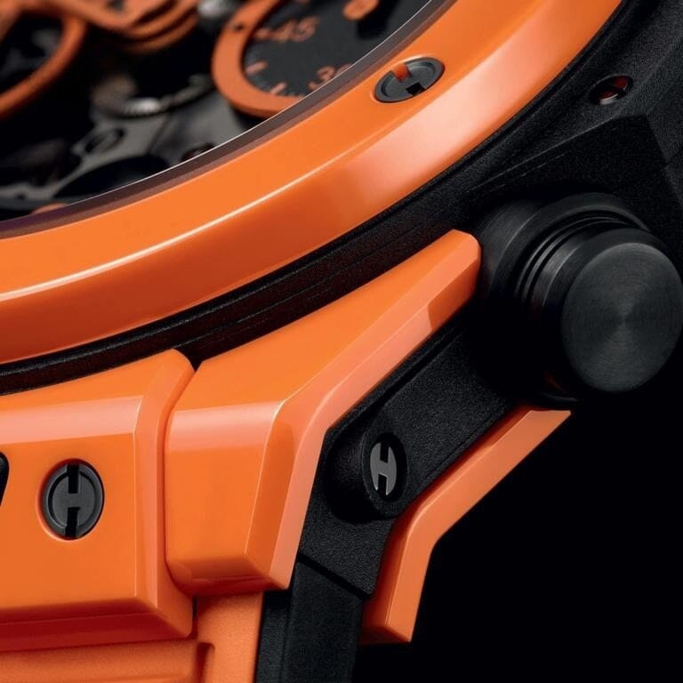 Unico Orange Keramik 42mm Herrenuhr Vahler 