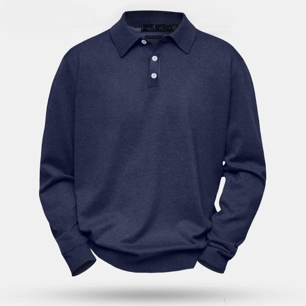 Victor Zopfmuster Wollpullover Vahler Marineblau S 