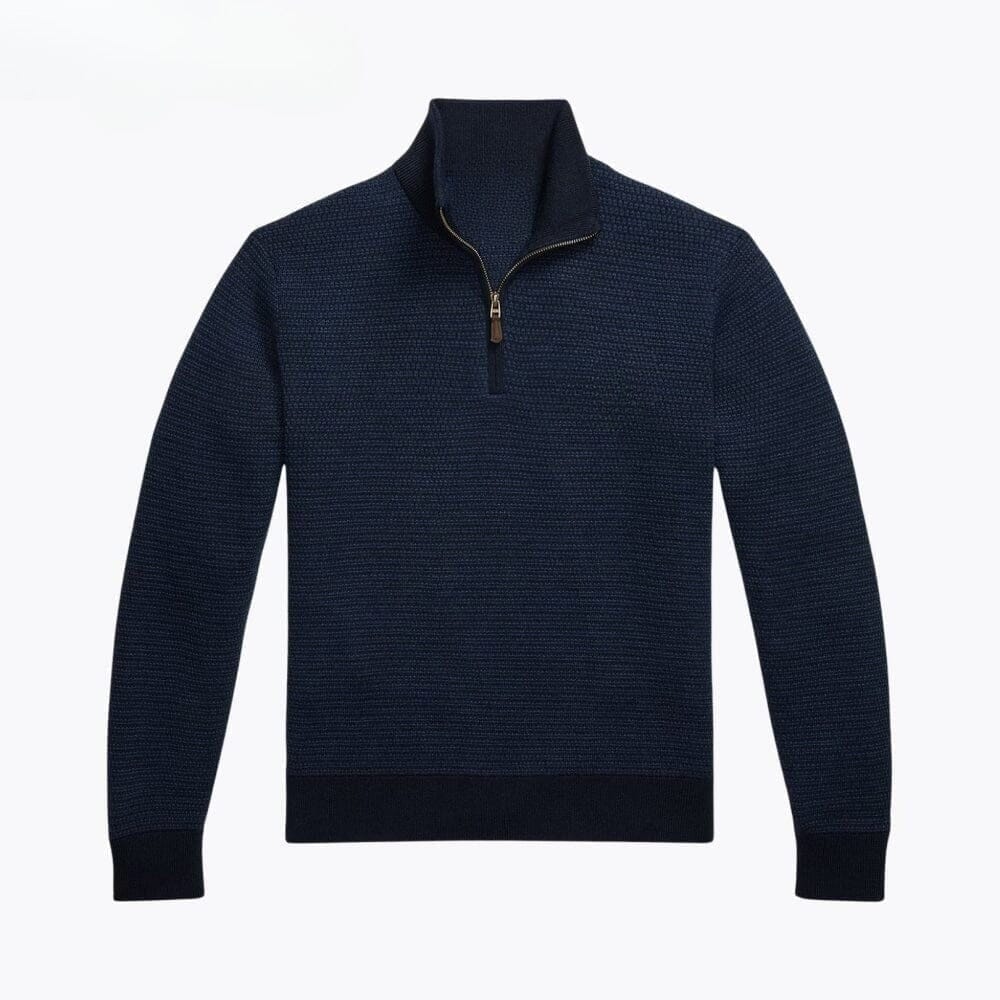 Waschbarer Woll-Pullover Mit Viertel-Reißverschluss RL Washable Wool Quarter-Zip Sweater Vahler 