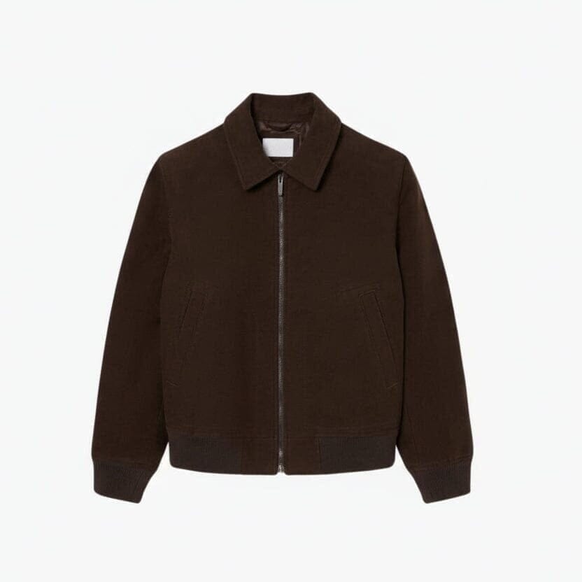 Wattierte Moleskin Jacke Vahler Braun S 