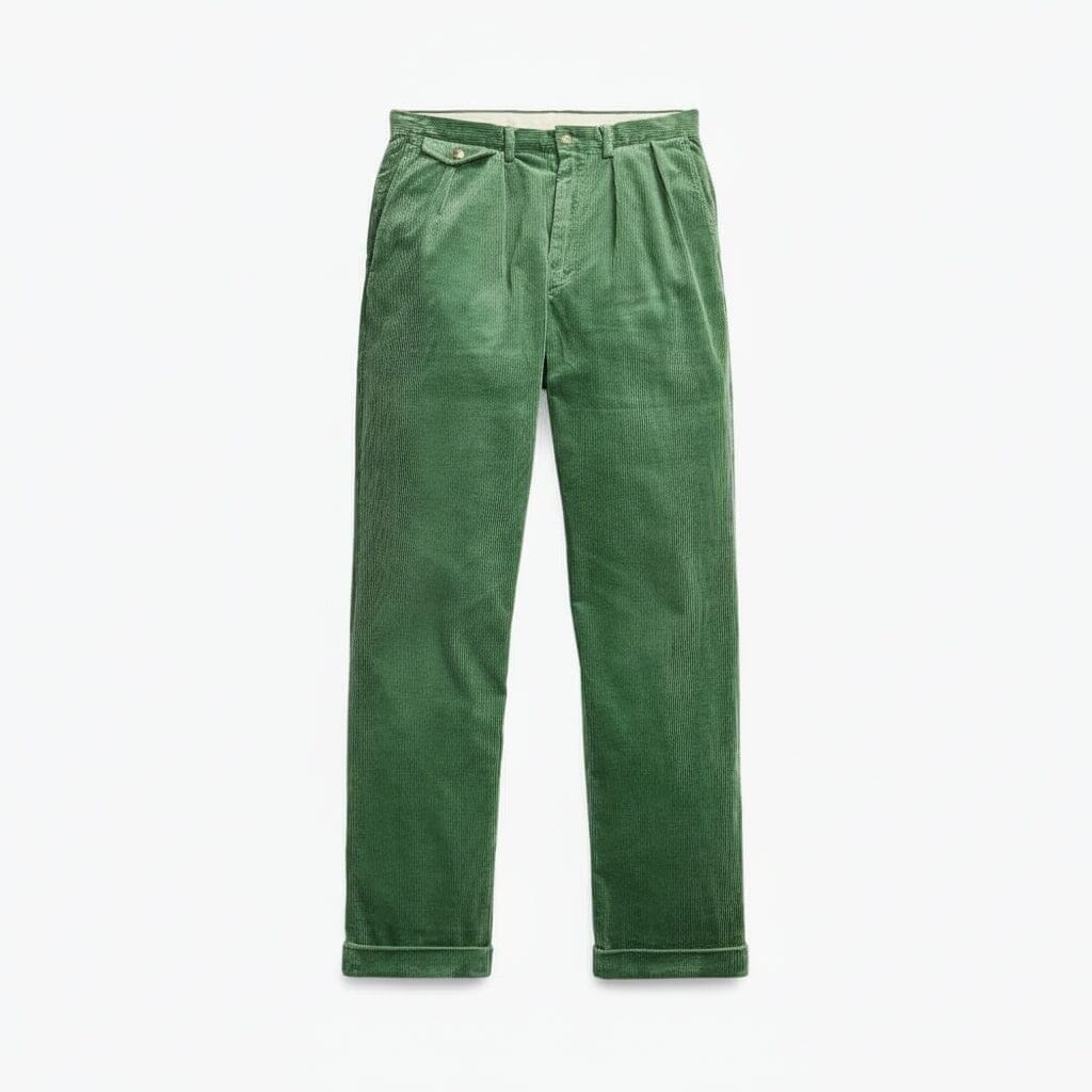 Whitman Relaxed Fit Cordhose Vahler Grün 28 